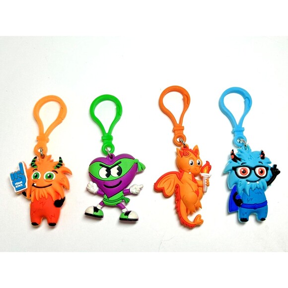 American Heart Association Kids Challenge Keychain Lot of 4 Backpack Clip - Picture 1 of 5